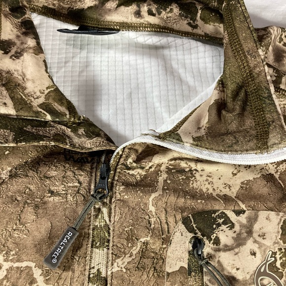 REALTREE 1/4 ZIP PULLOVER CAMO SCENT CONTROL SIZE LARGE NWT - Picture 5 of 8